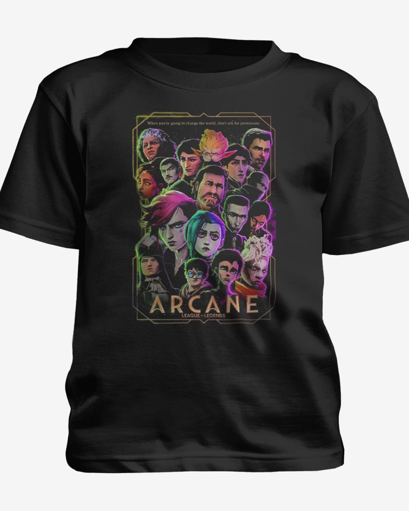 Polera de niño Negro de Arcane serie