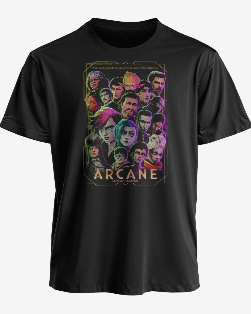 Polera premium Negro de Arcane serie