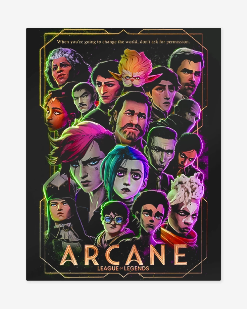 Print metalico Arcane serie