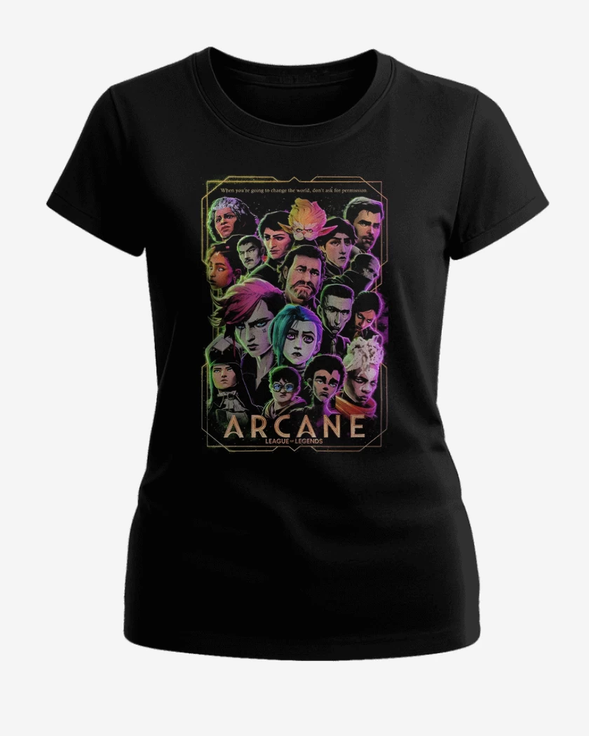 Polera de Mujer Negro de Arcane serie