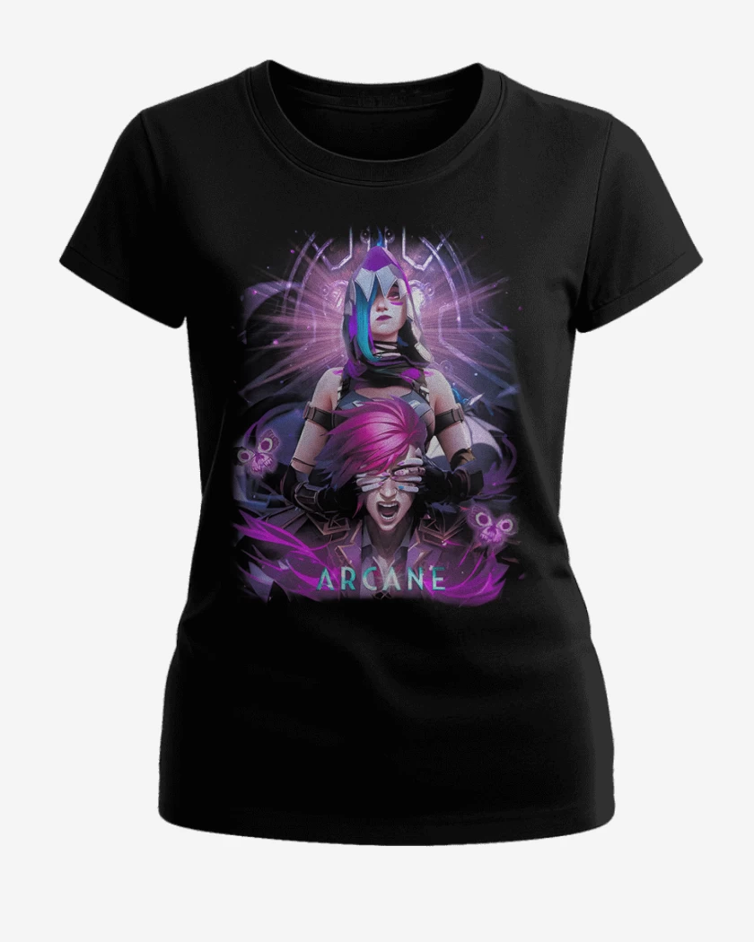 Polera de Mujer Negro de Jinx and VI