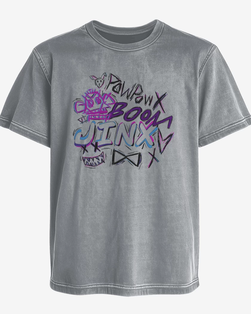 Polera desgastada Jinx Boom