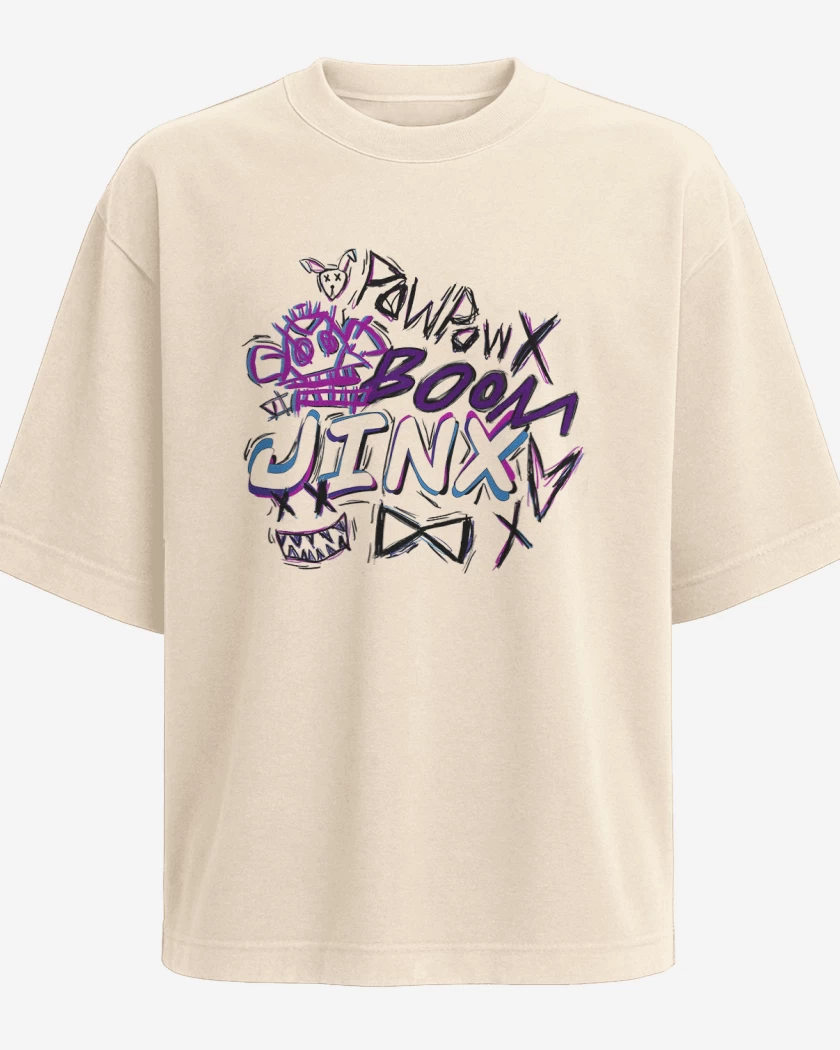 Polera Oversize Beige de Jinx Boom