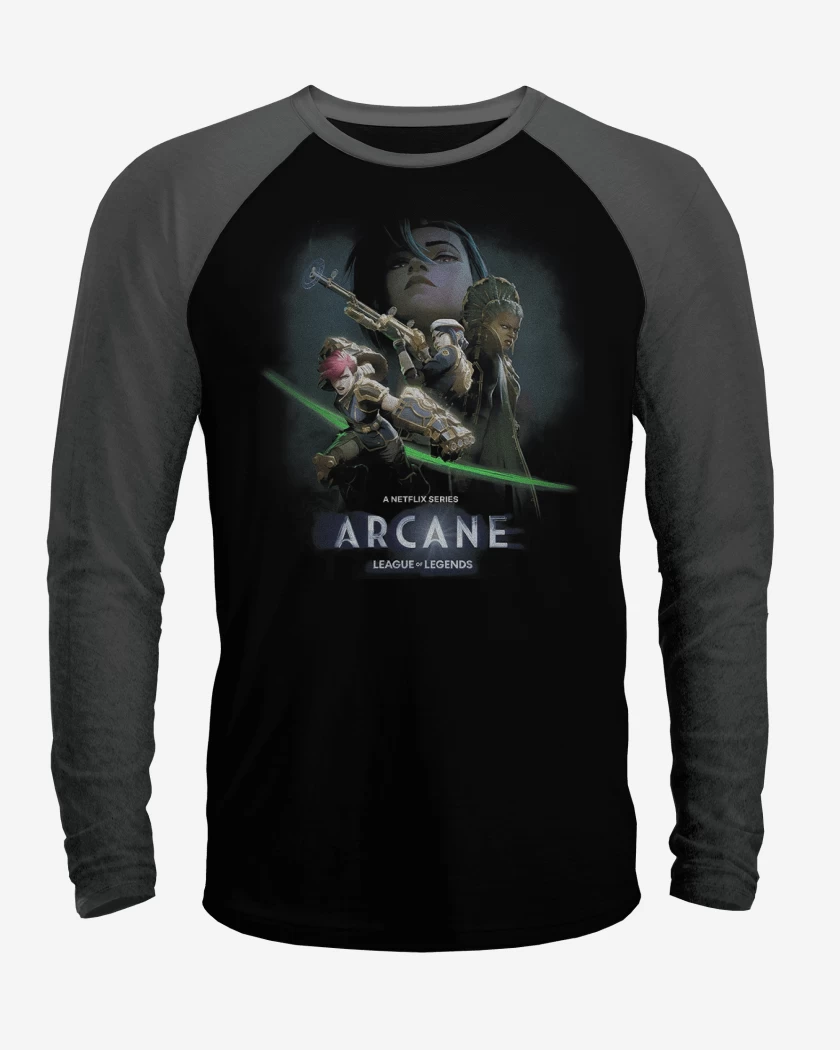 Polera Raglan League of Legends Arcane