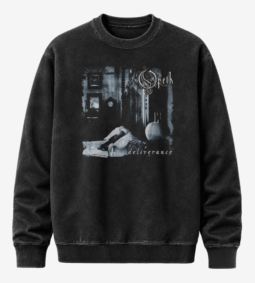 Poleron Polo Acid Wash Negro de Deliverance