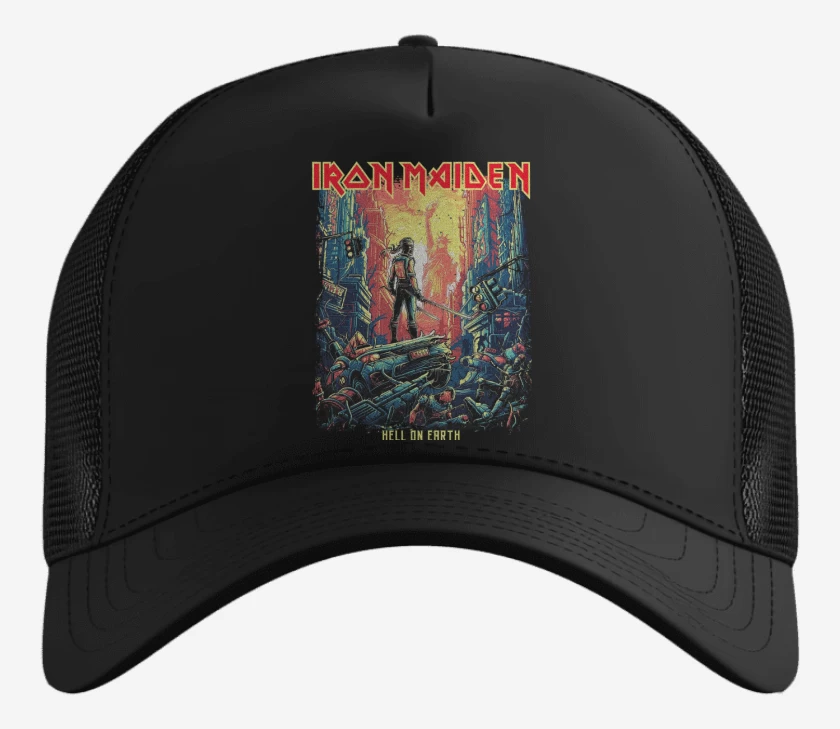 Gorro Negro de Iron Maiden Hell on Earth