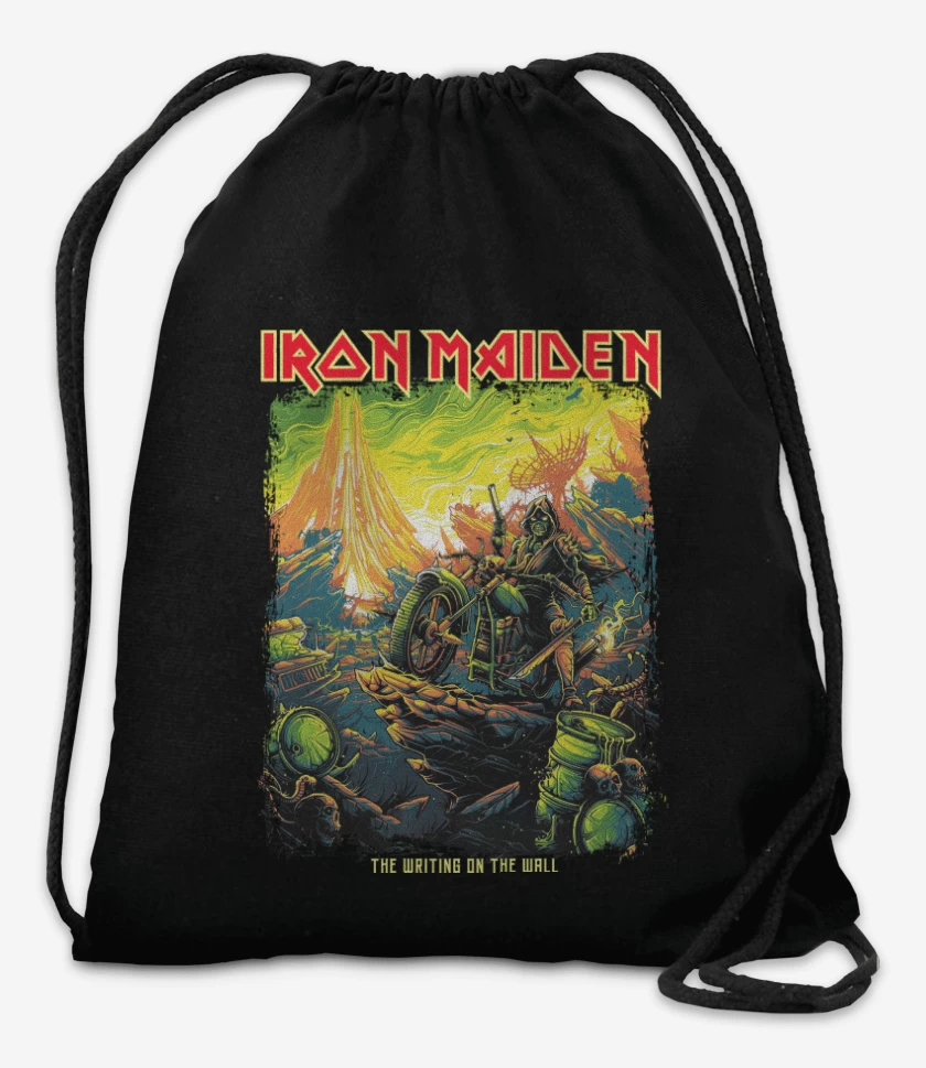 Mochila Negro de Iron Maiden The Writing on the Wall