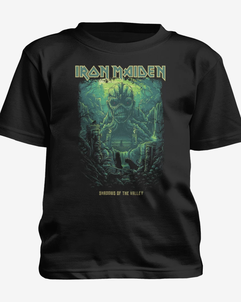 Polera de niño Negro de Iron Maiden Shadows of the Valley