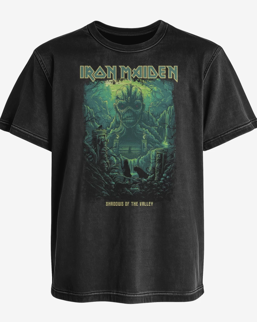 Polera desgastada Iron Maiden Shadows of the Valley