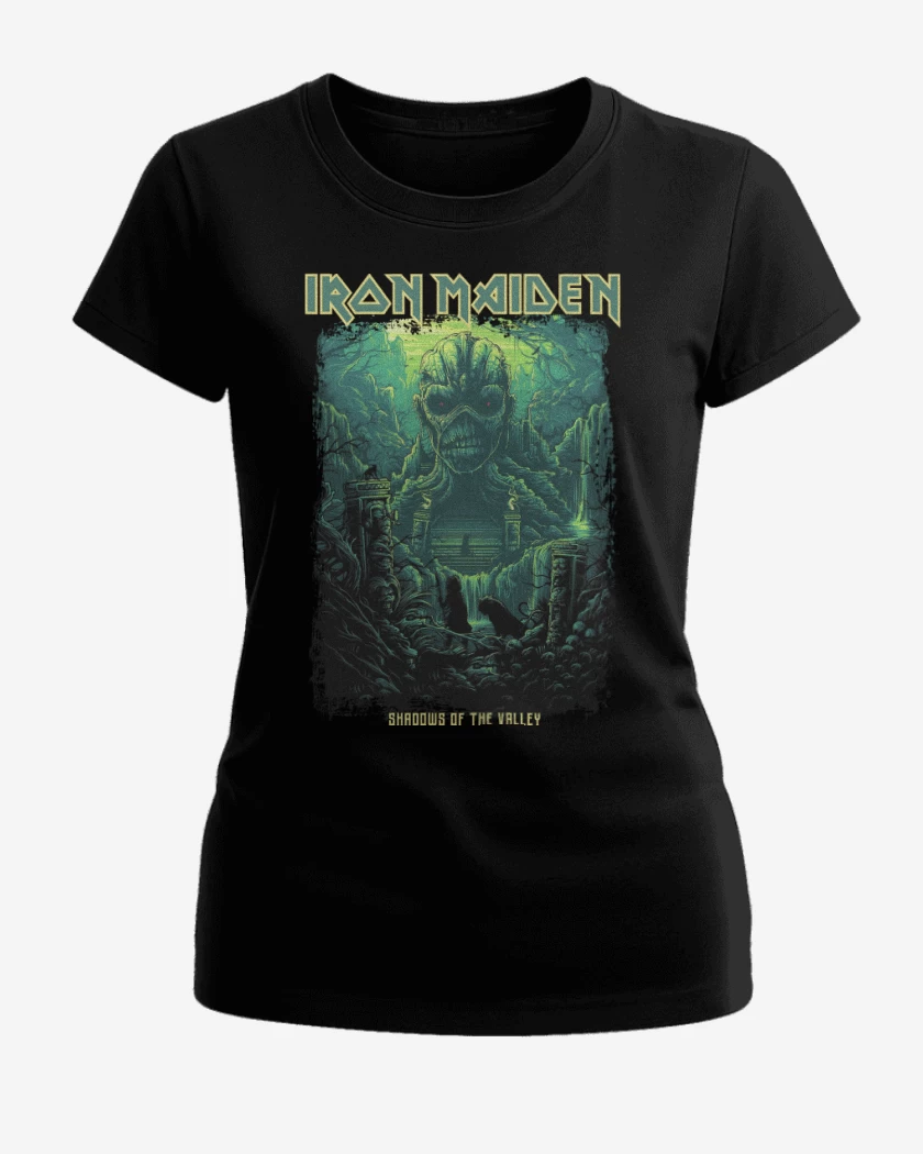 Polera de Mujer Negro de Iron Maiden Shadows of the Valley