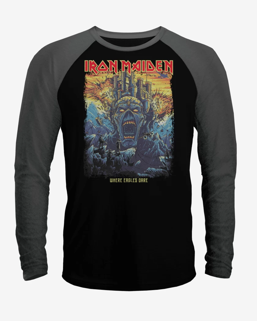 Polera Raglan Iron Maiden Where Eagles Dare 