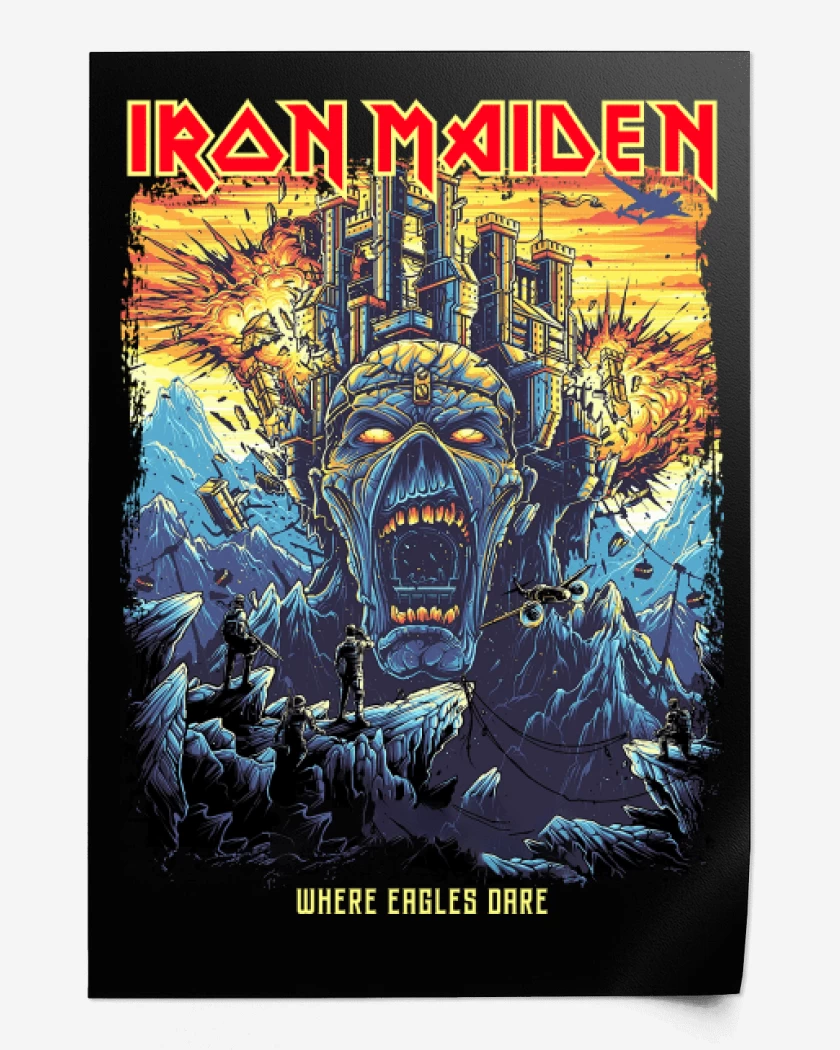 Print Iron Maiden Where Eagles Dare 