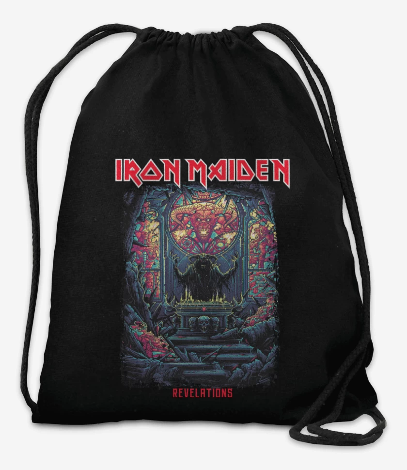 Mochila Negro de Iron Maiden Revelations