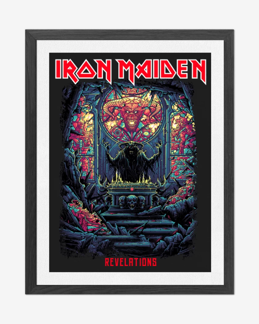 Cuadro decorativo Negro de Iron Maiden Revelations
