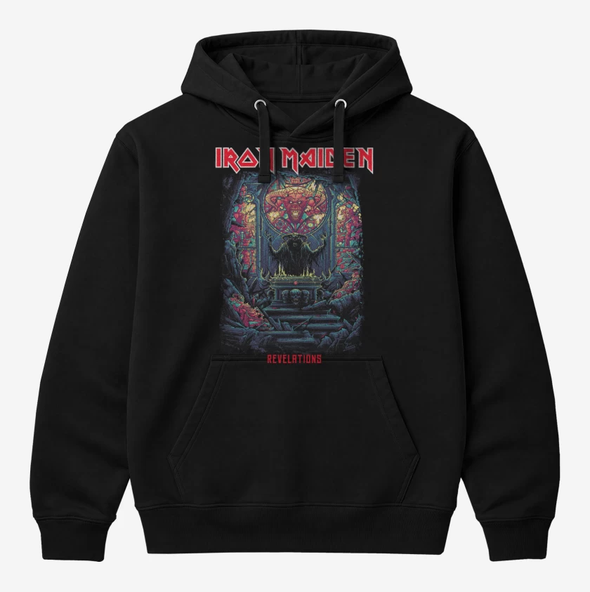 Polerón Canguro Negro de Iron Maiden Revelations
