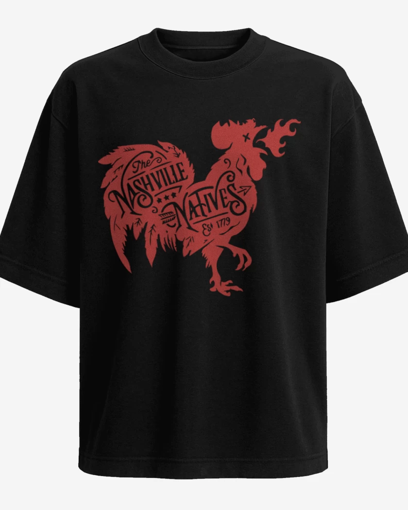 Polera Oversize Negro de Nashville