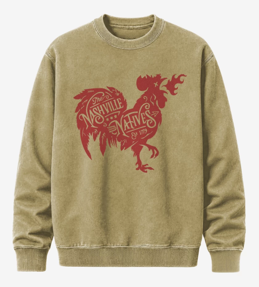 Poleron Polo Acid Wash Beige de Nashville