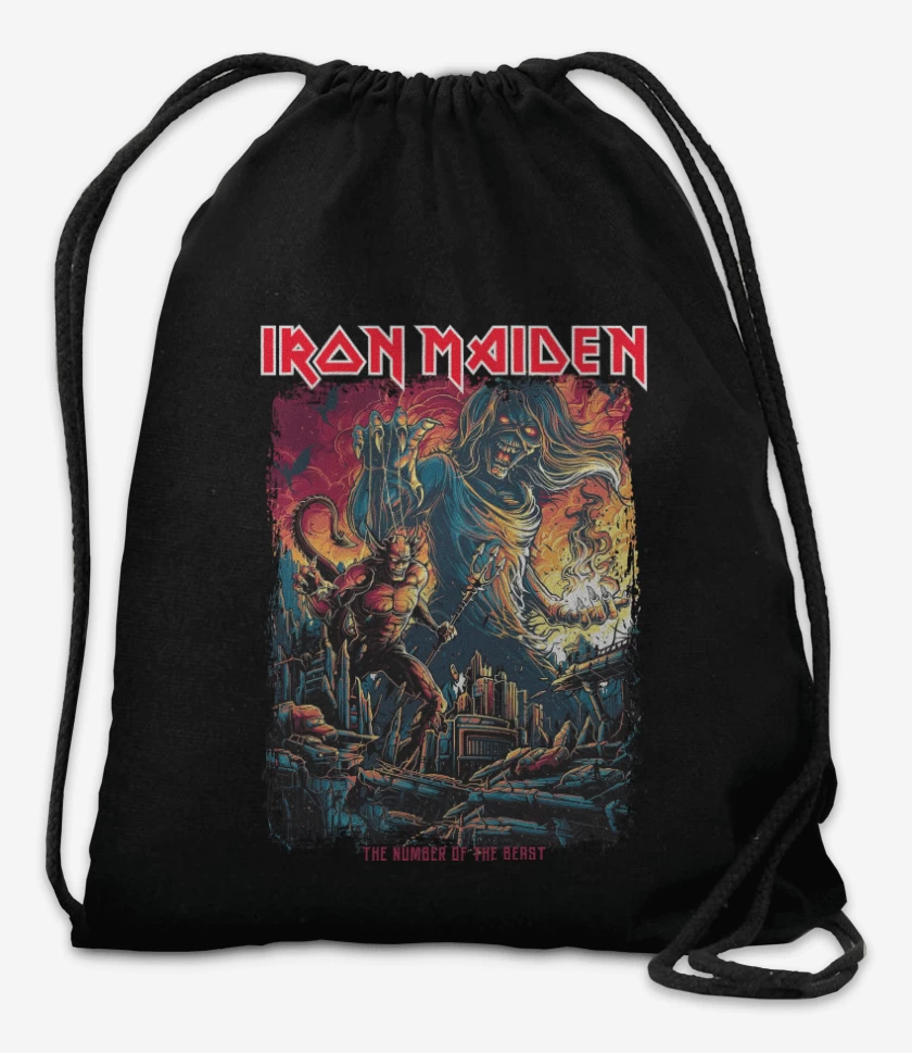 Mochila Negro de Iron Maiden The Number