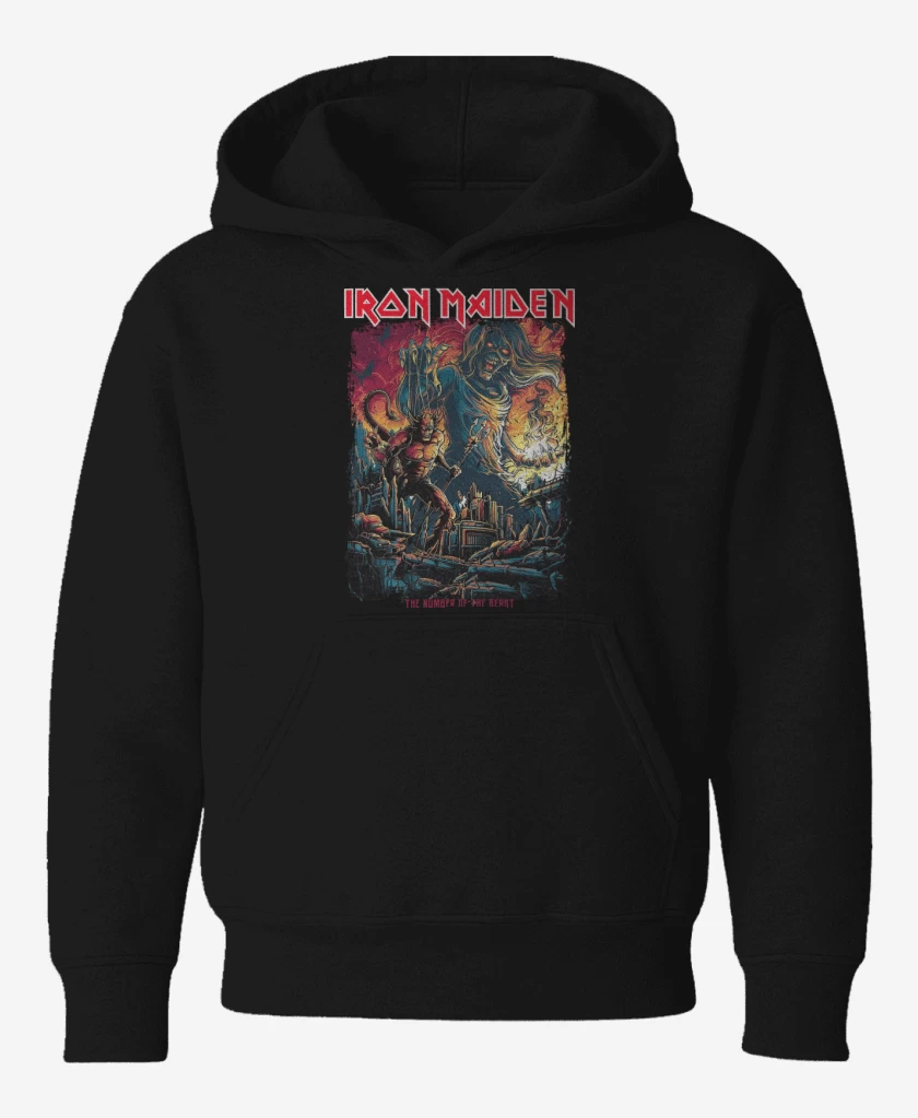 Poleron de niño Negro de Iron Maiden The Number