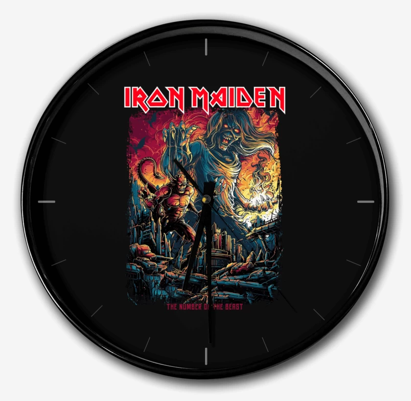 Reloj Negro de Iron Maiden The Number