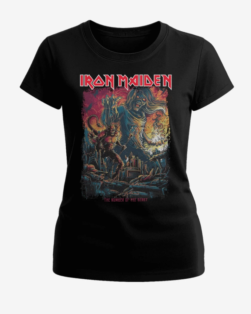 Polera de Mujer Iron Maiden The Number
