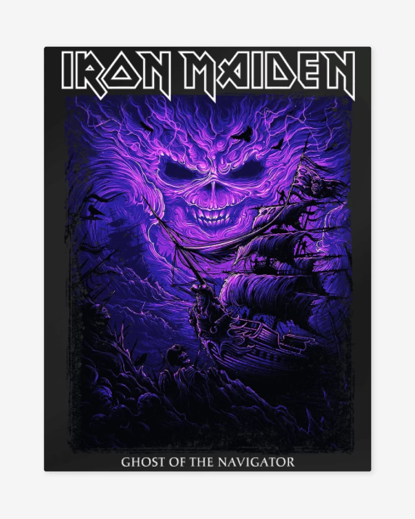 Print metalico Iron Maiden Ghost of the Navigator
