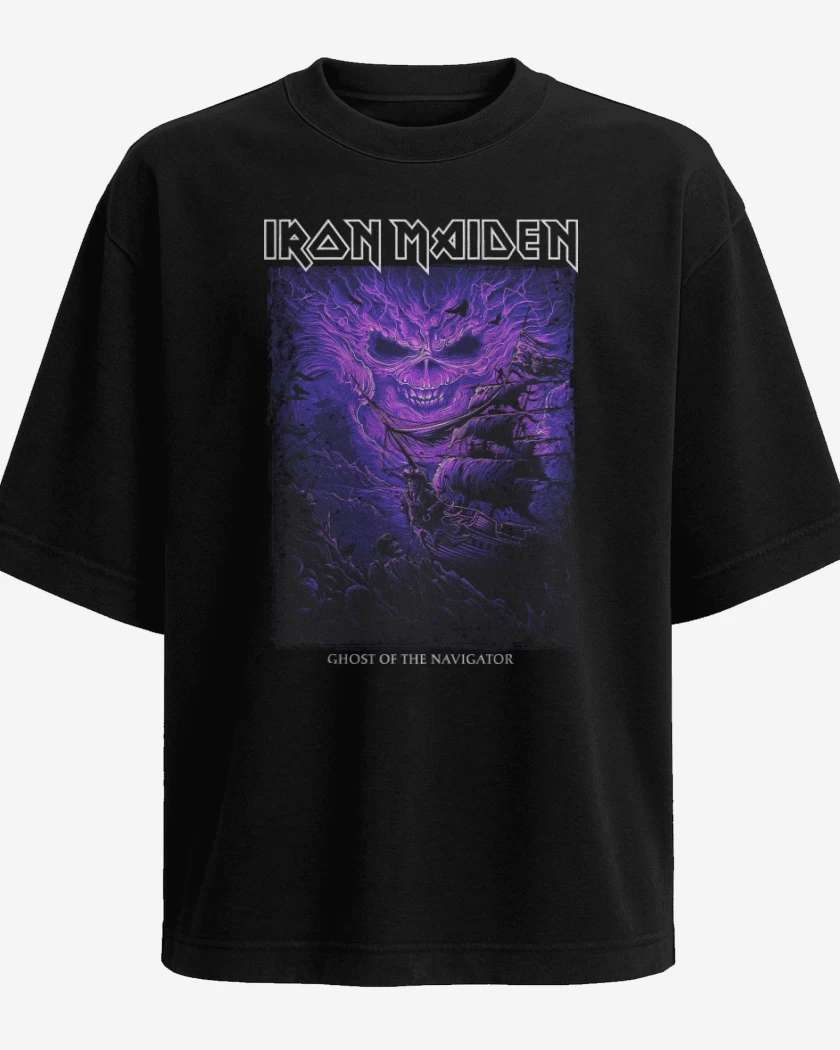 Polera Oversize Iron Maiden Ghost of the Navigator