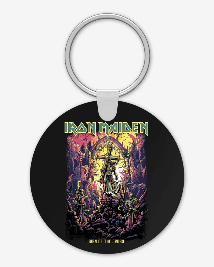 Llavero Iron Maiden Sign of the Cross