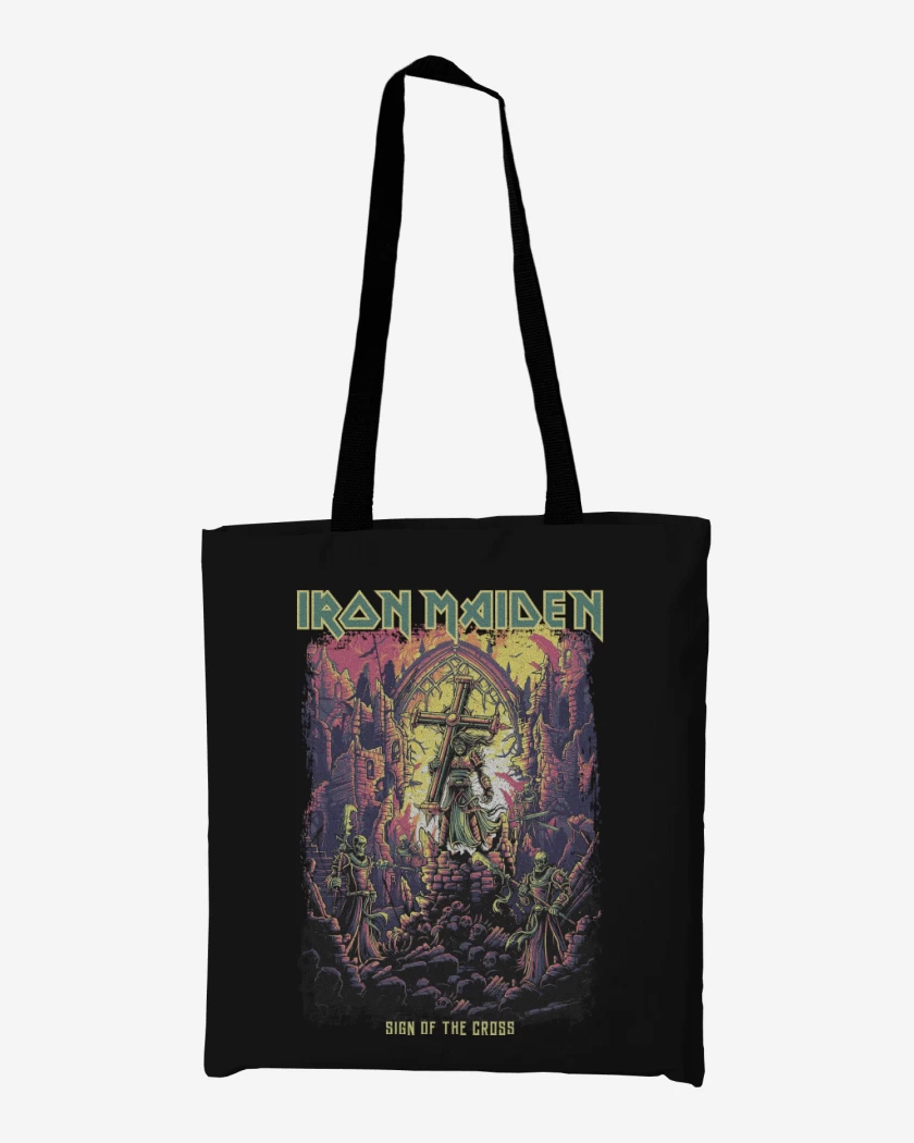 Totebag Iron Maiden Sign of the Cross