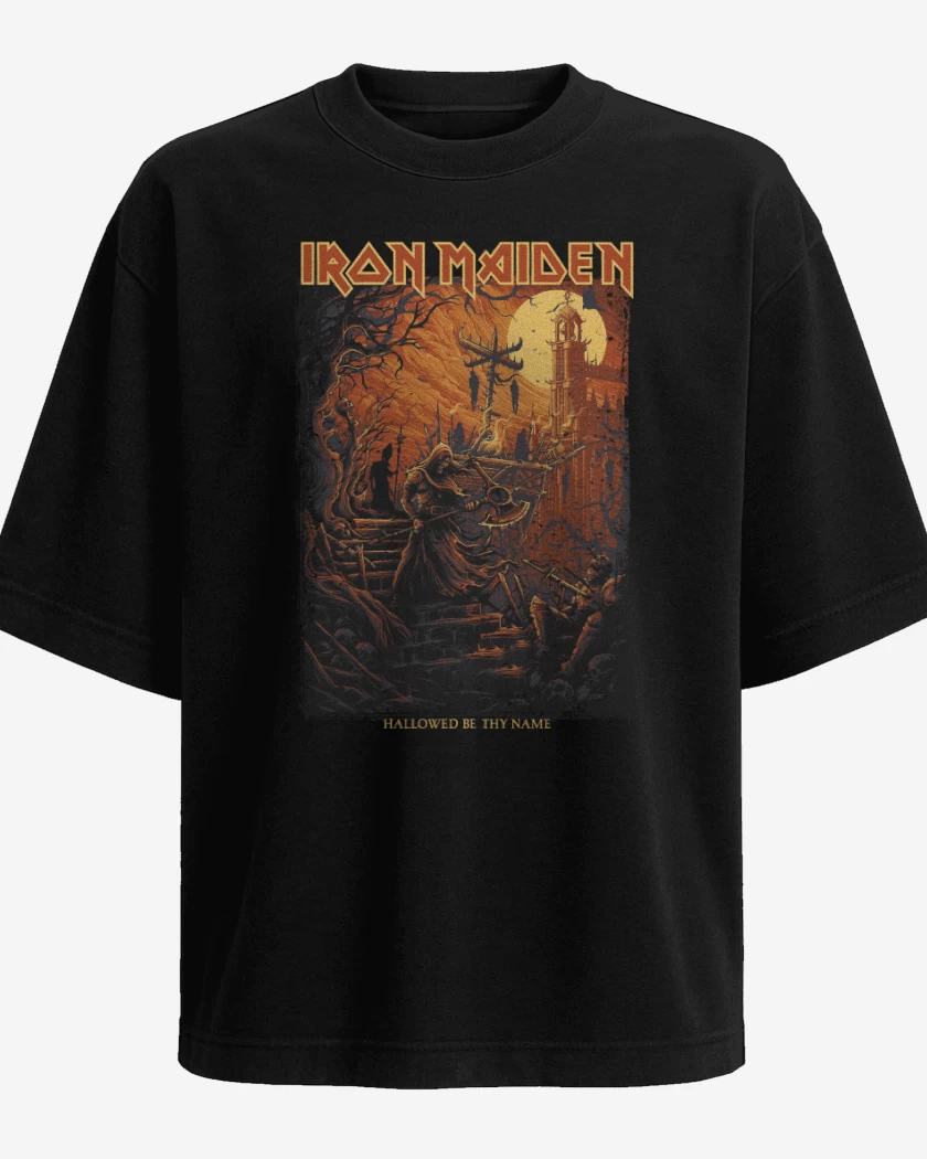 Polera Oversize Iron Maiden Hallowed be