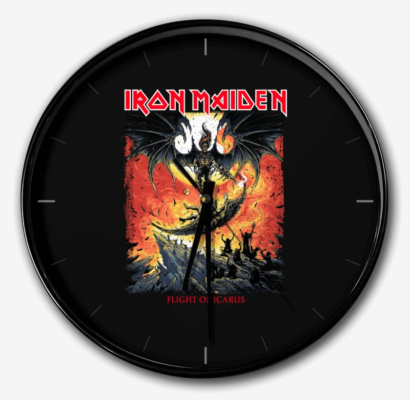 Reloj Negro de Iron Maiden Icarus