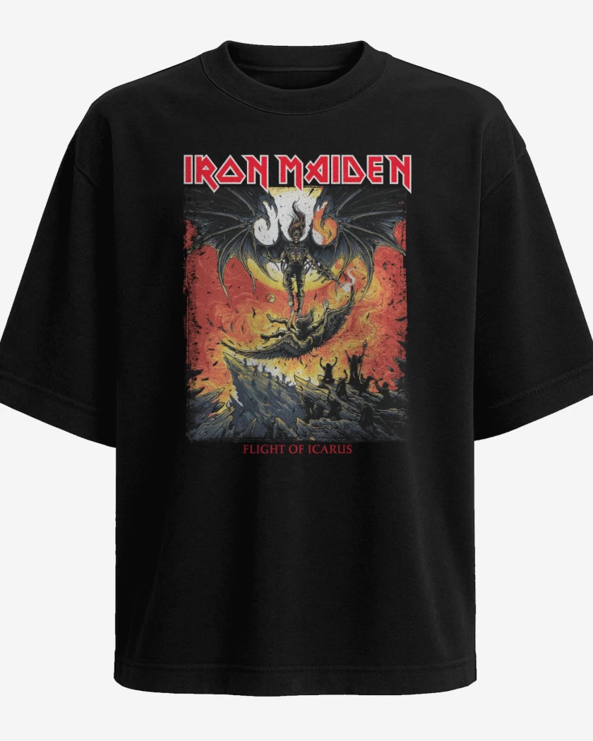 Polera Oversize Iron Maiden Icarus