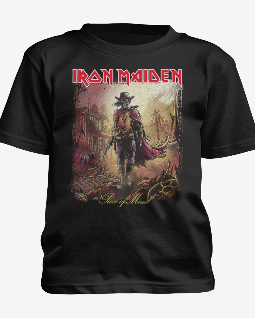 Polera de niño Negro de Iron Maiden Piece of Mind