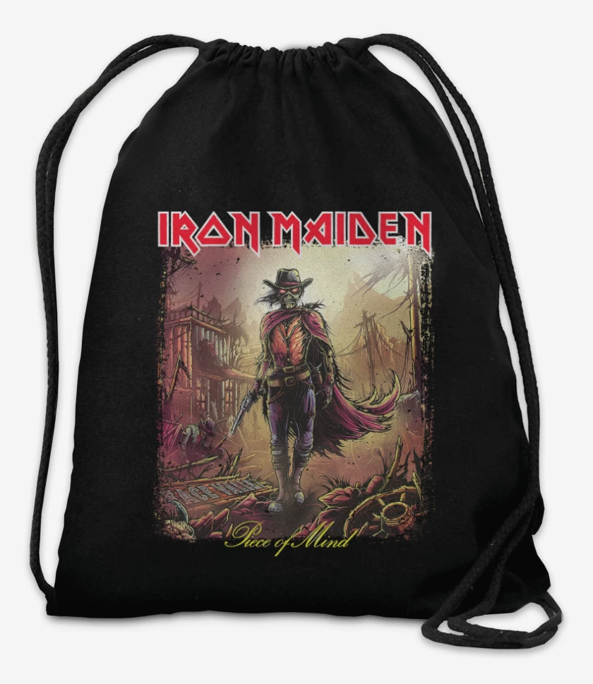Mochila Negro de Iron Maiden Piece of Mind