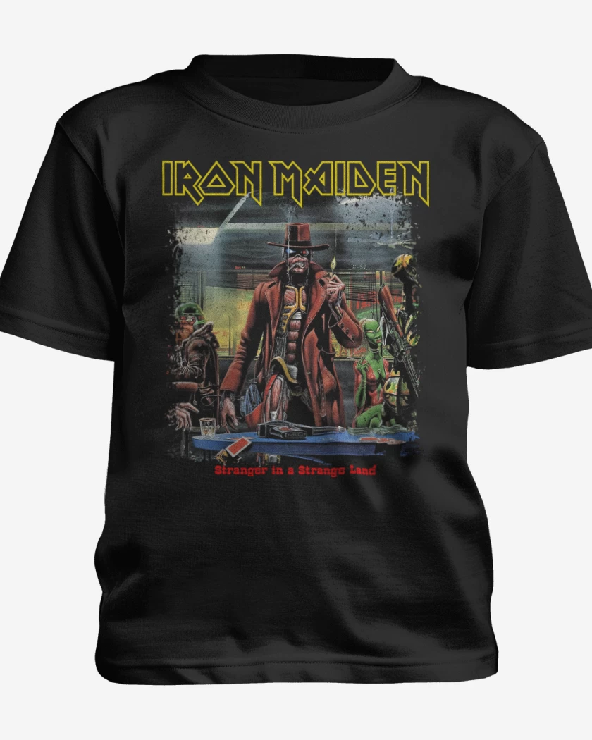 Polera de niño Negro de Iron Maiden Stranger in a Strange Land