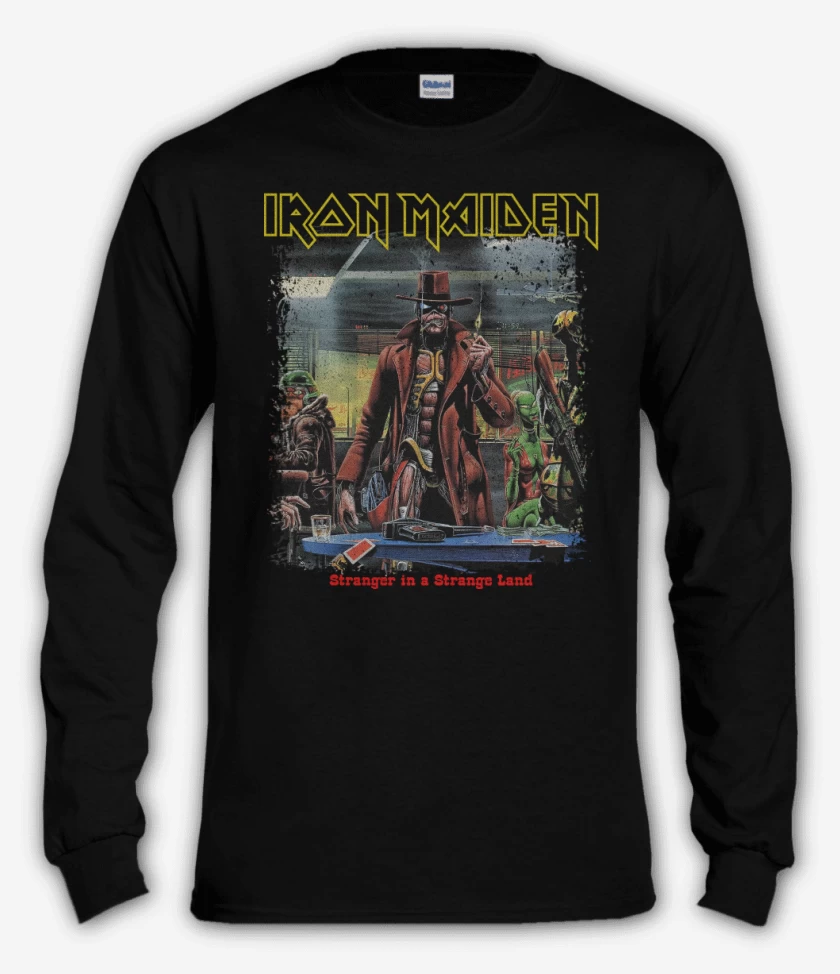 Polera manga larga Negro de Iron Maiden Stranger in a Strange Land