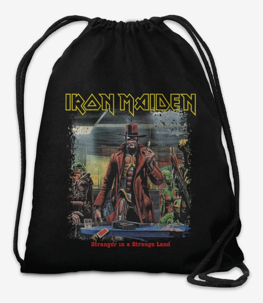 Mochila Negro de Iron Maiden Stranger in a Strange Land