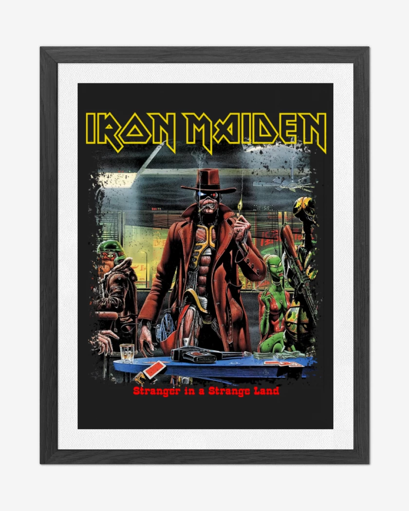 Cuadro decorativo Negro de Iron Maiden Stranger in a Strange Land