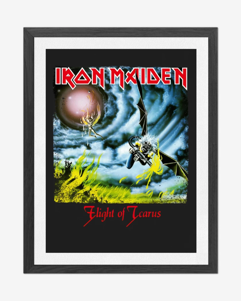 Cuadro decorativo Negro de Iron Maiden Flight of Icarus