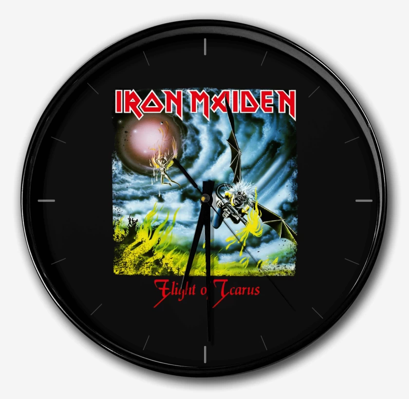 Reloj Negro de Iron Maiden Flight of Icarus