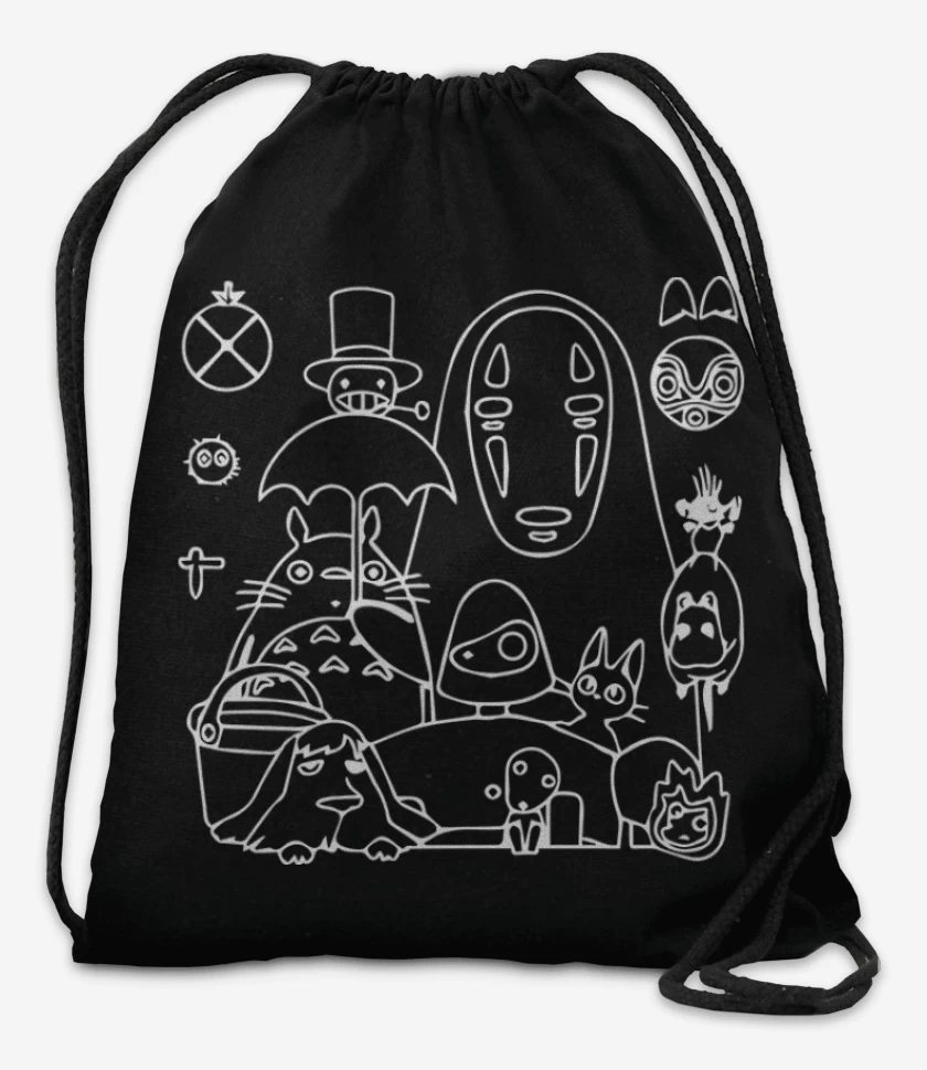 Mochila Negro de Mix totoro