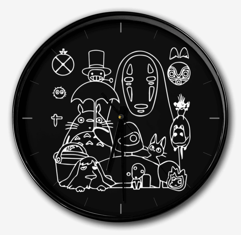 Reloj Negro de Mix totoro