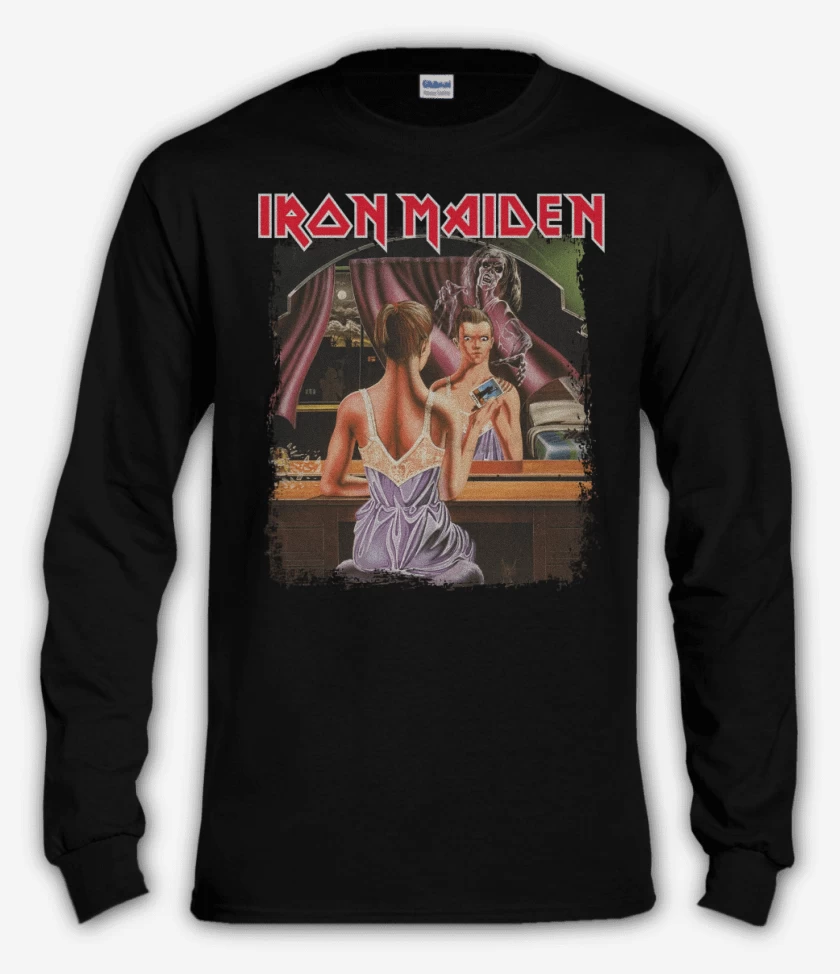 Polera manga larga Negro de Iron Maiden Twilight Zone