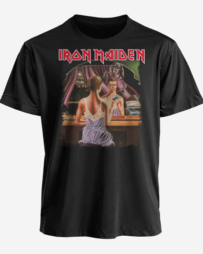 Polera premium Negro de Iron Maiden Twilight Zone