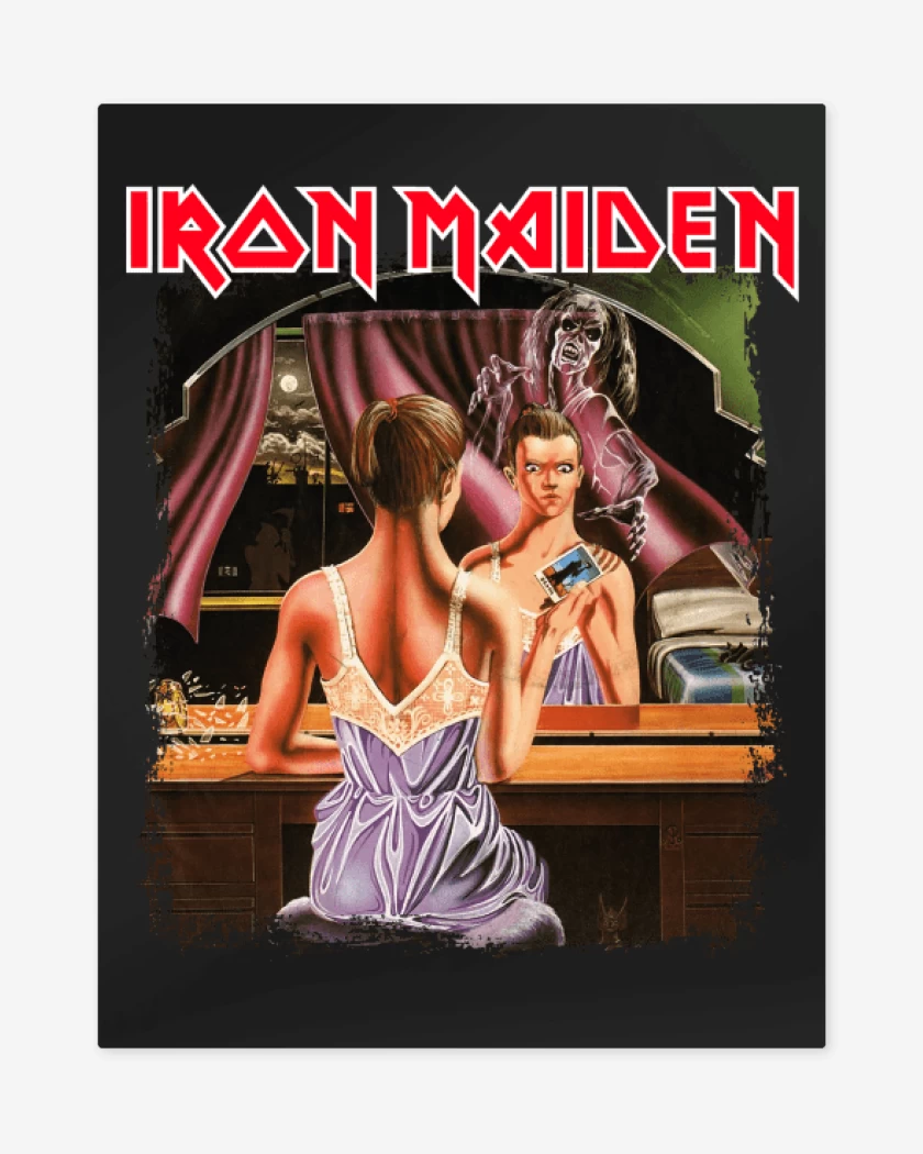 Print metalico Negro de Iron Maiden Twilight Zone