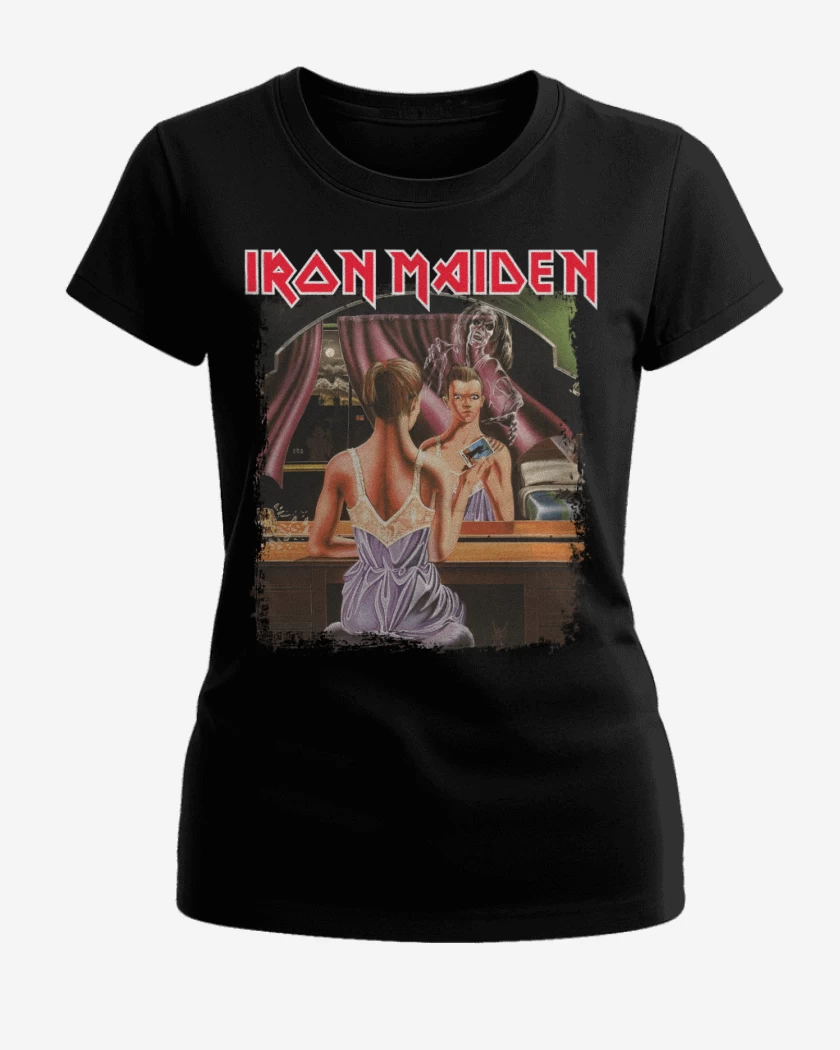 Polera de Mujer Negro de Iron Maiden Twilight Zone