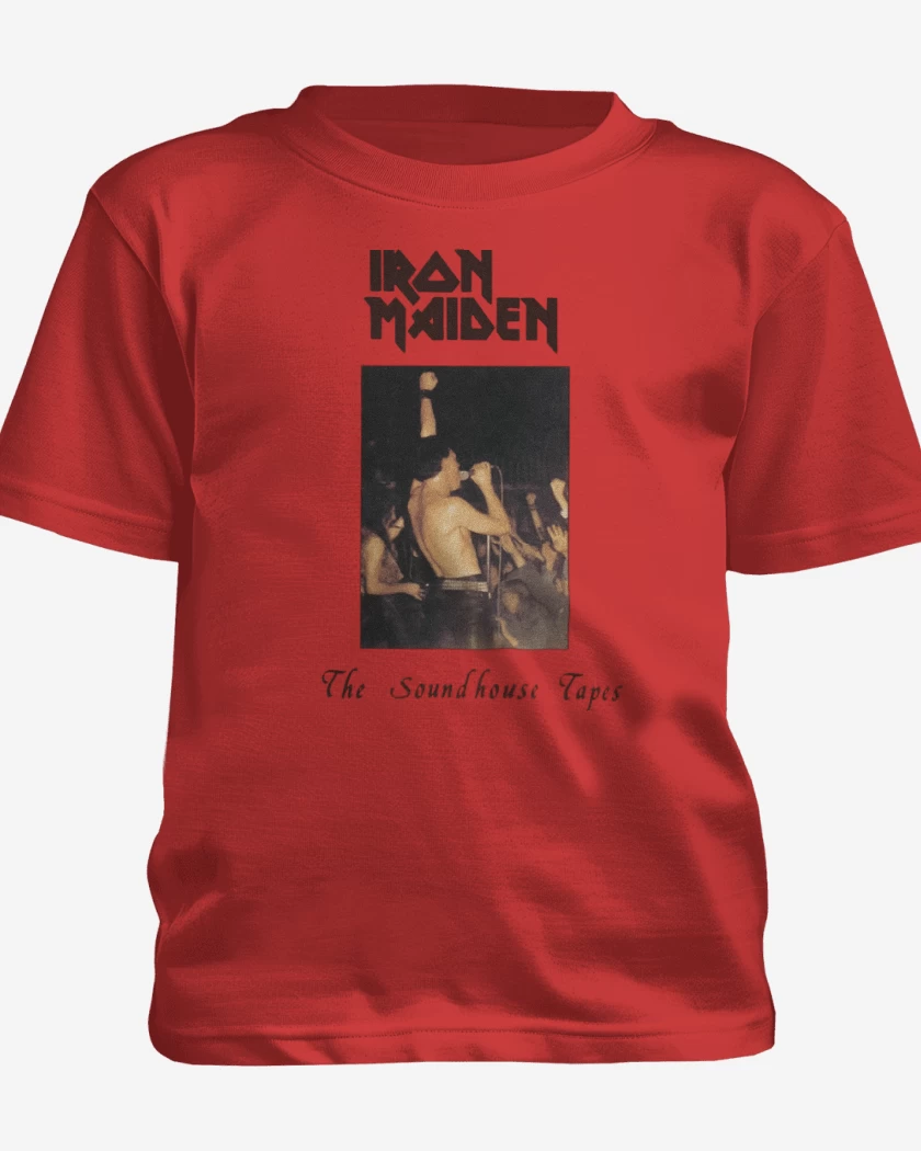 Polera de niño Rojo de Iron Maiden The Soundhouse Tape