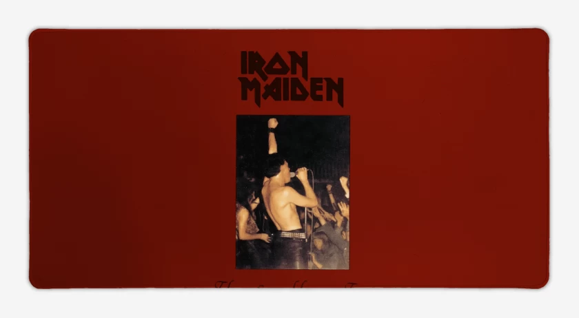 Mouse pad Gamer Rojo de Iron Maiden The Soundhouse Tape