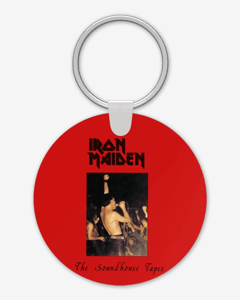 Llavero Rojo de Iron Maiden The Soundhouse Tape