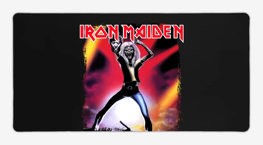 Mouse pad Gamer Negro de Iron Maiden Maiden Japan v2
